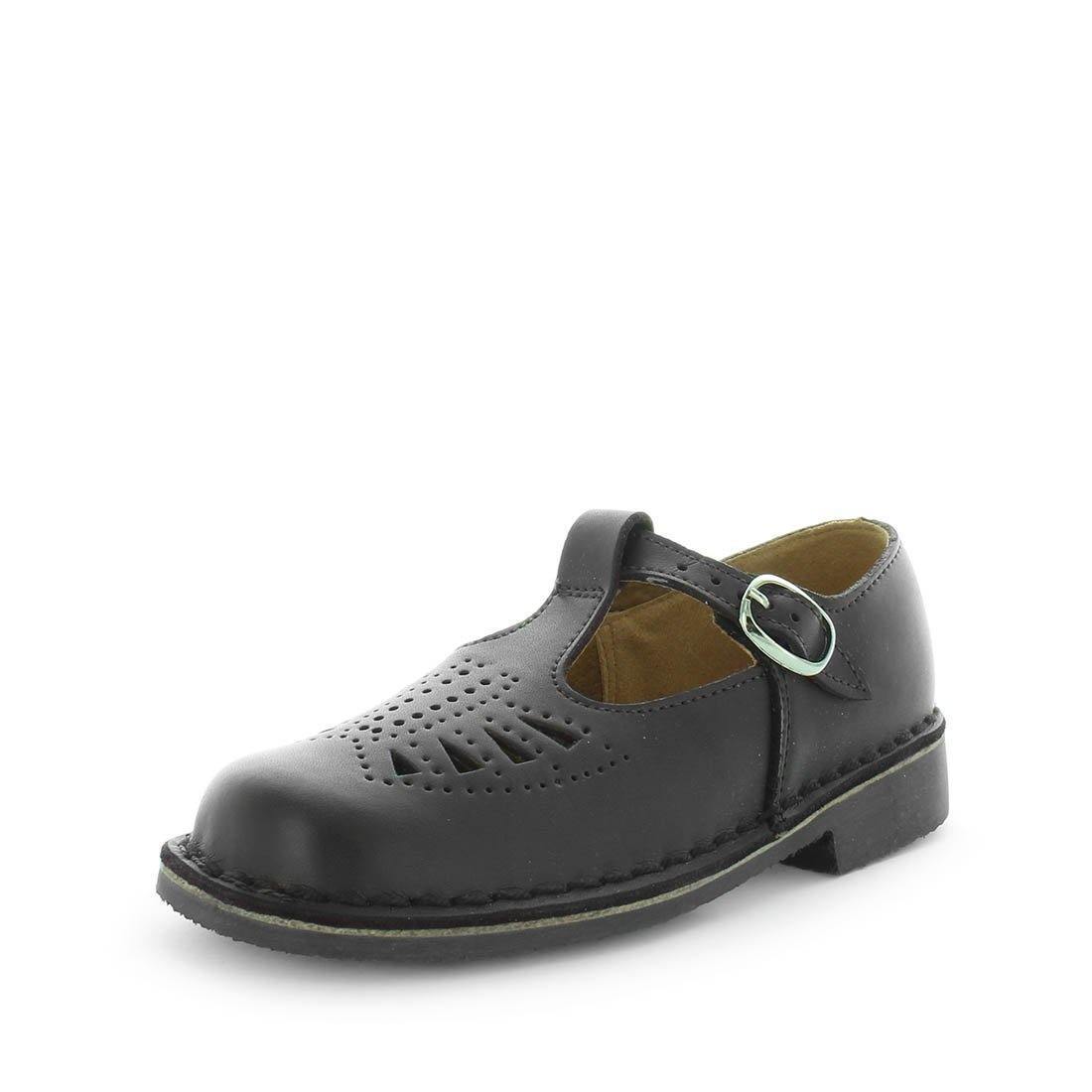 WILDE SCHOOL Girl's JENNY-Jnr School Black/Smooth Shoe 1US