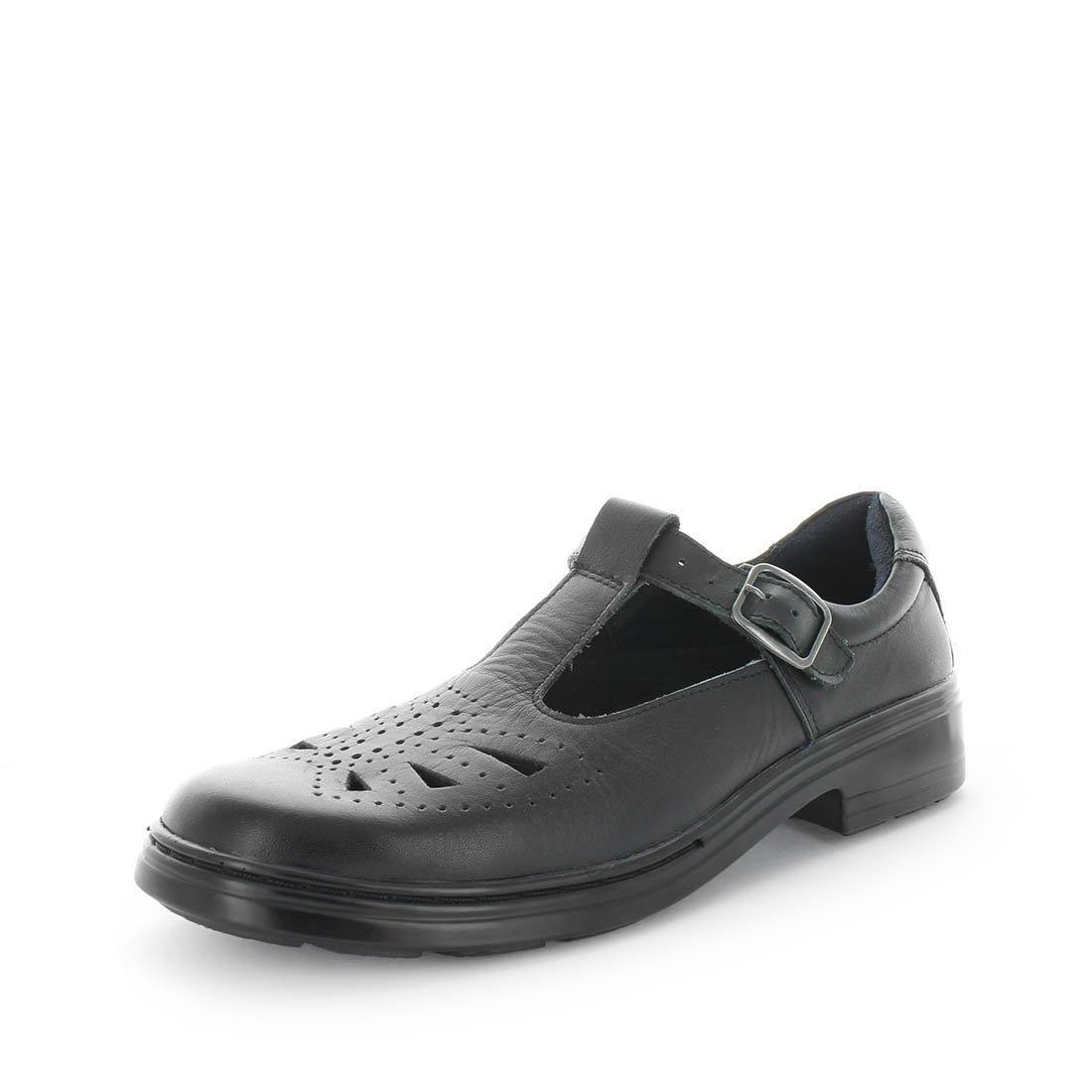 WILDE SCHOOL Girl's JESSE School Black Smooth Shoe 10US