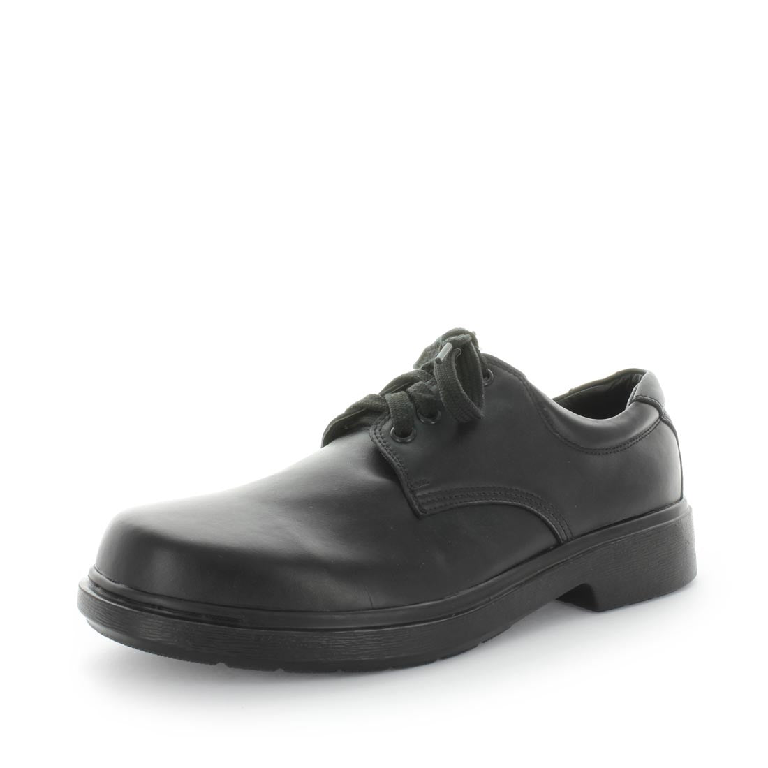 WILDE SCHOOL Boy's JENKIN School Black Smooth Shoe 45EU