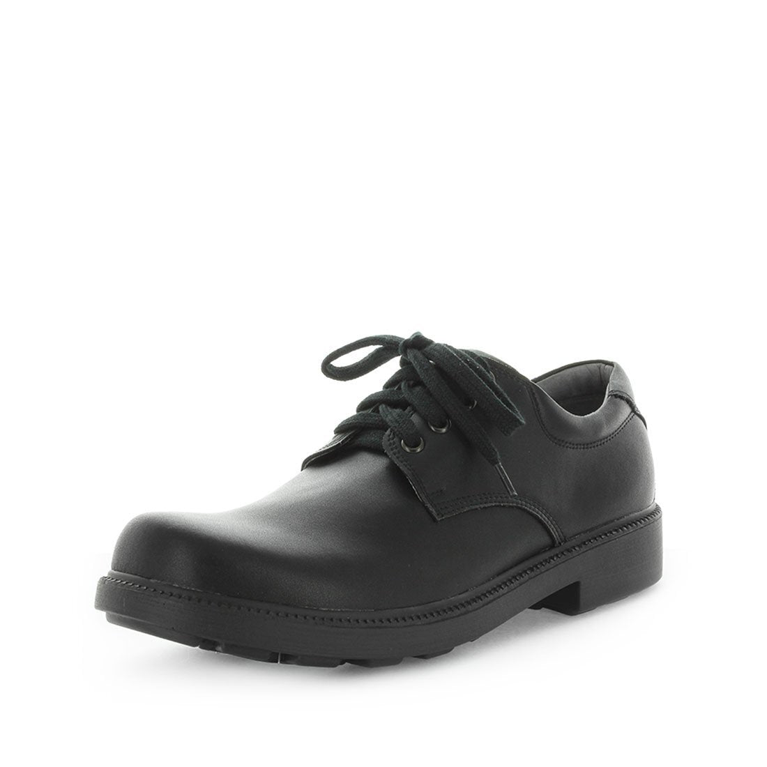 WILDE SCHOOL Boy's JOHNSON School Black Smooth Shoe 41EU