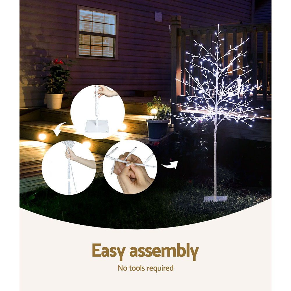 1.5M Christmas Tree 304 LED Solar Jingle Jollys