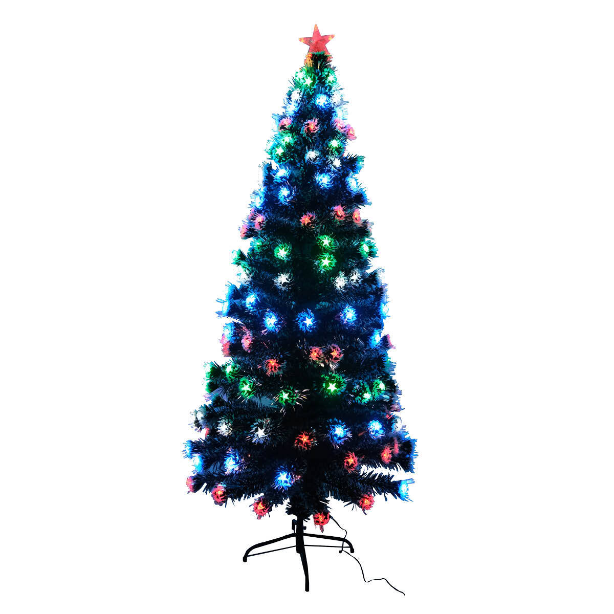 Christmas By Sas 1.8m Pine Tree 210 Multi-Colour LED Lights With 8 Functions - SILBERSHELL