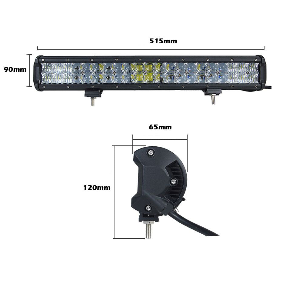 20inch Osram LED Light Bar 5D 126w Sopt Flood Combo Beam Work Driving Lamp 4wd - SILBERSHELL
