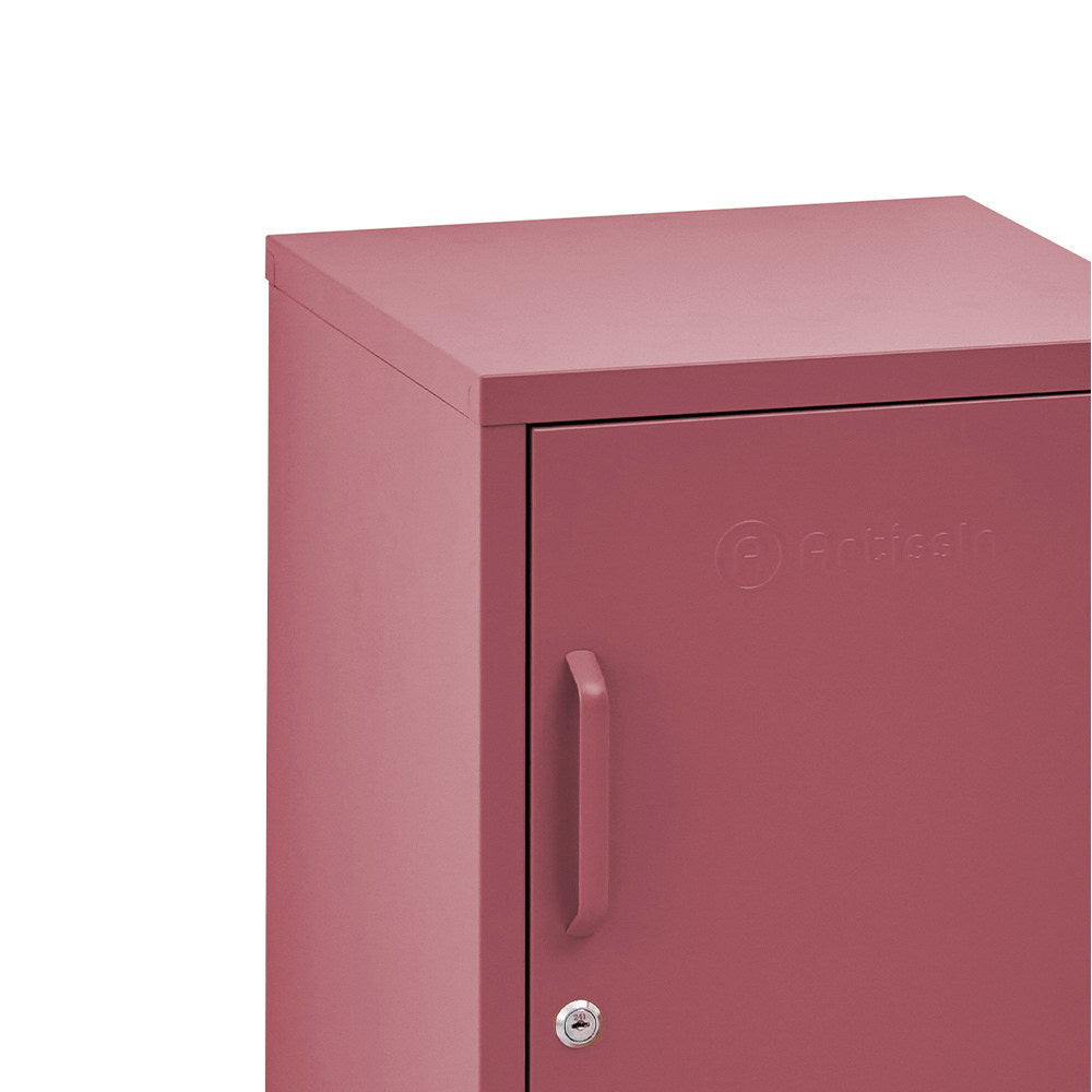 ArtissIn Bedside Table Metal Cabinet - MINI Pink - SILBERSHELL