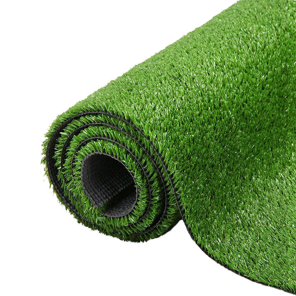 Primeturf Artificial Grass 17mm 1mx10m 10sqm Synthetic Fake Turf Plants Plastic Lawn Olive - SILBERSHELL