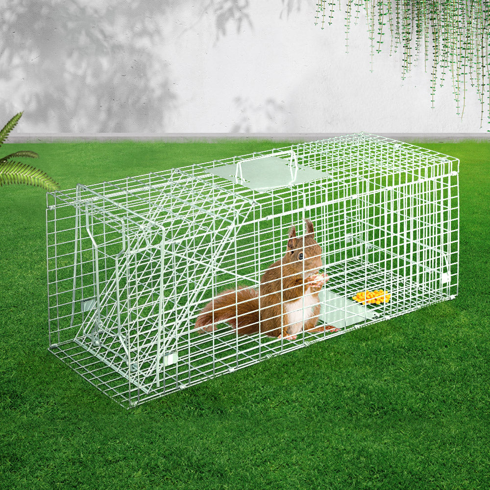 Gardeon Animal Trap Humane Possum Cage Live Animal Catch Rabbit Cat Hare Fox - SILBERSHELL