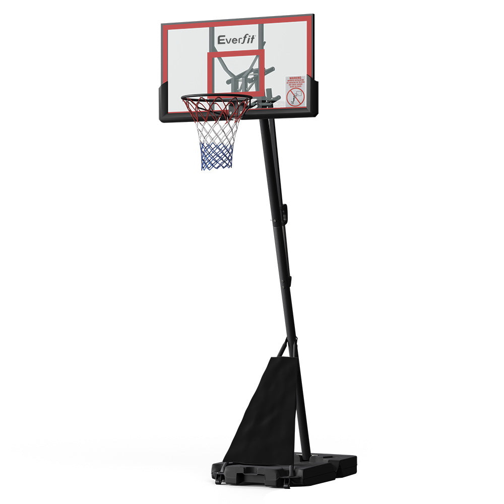 Everfit 3.05M Basketball Hoop Stand System Adjustable Height Portable Red Pro - SILBERSHELL