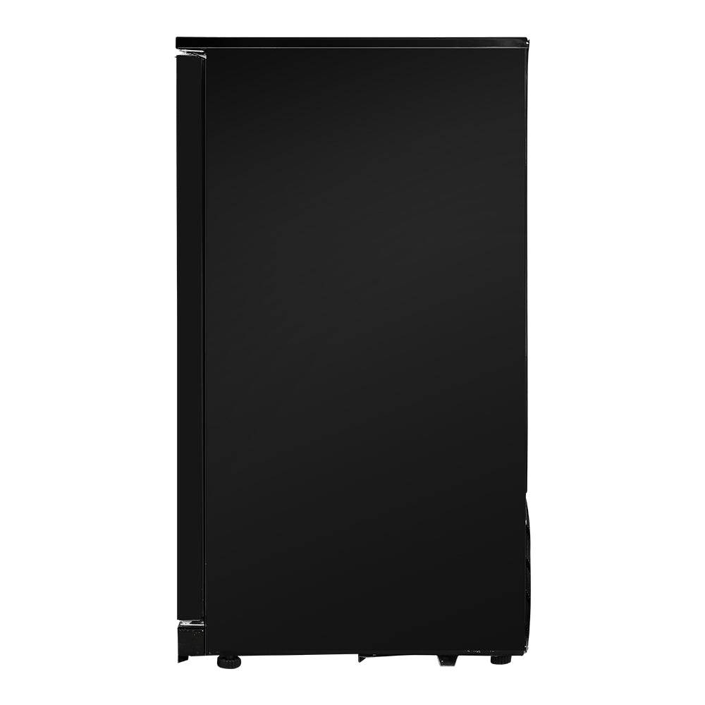 Devanti Bar Fridge 2 Glass Door Commercial Display Freeer Drink Beverage Cooler Black - SILBERSHELL™