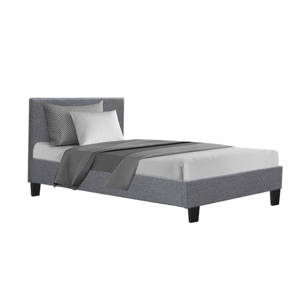 Artiss Bed Frame Single Size Grey NEO - SILBERSHELL