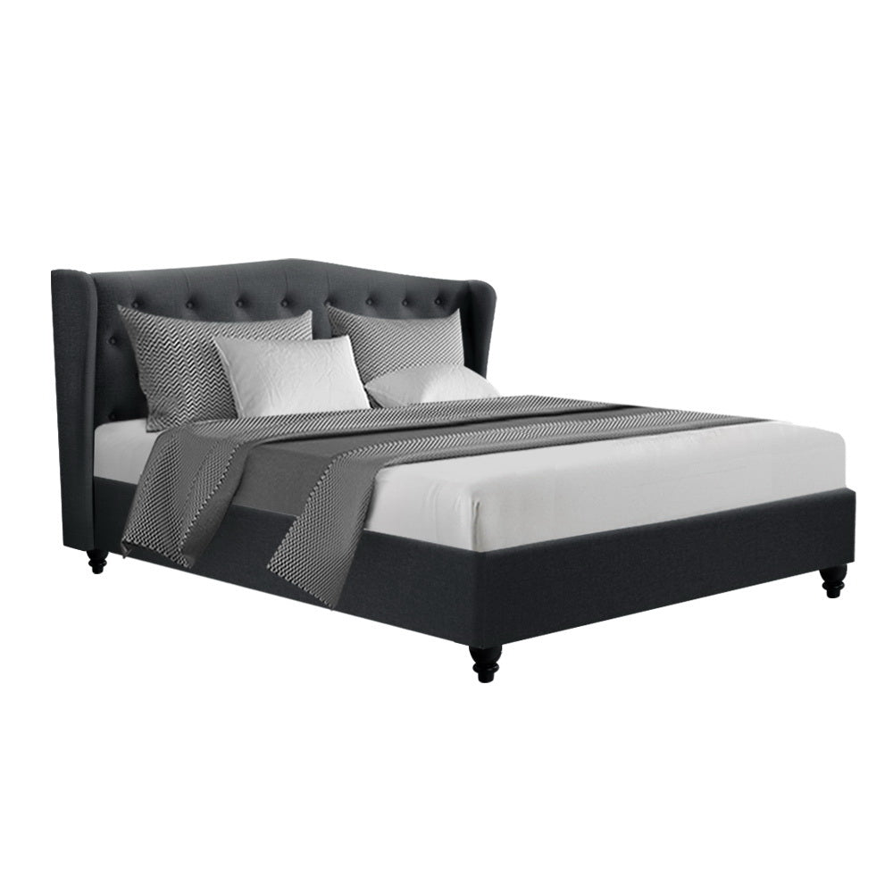 Artiss Bed Frame King Size Charcoal PIER - SILBERSHELL