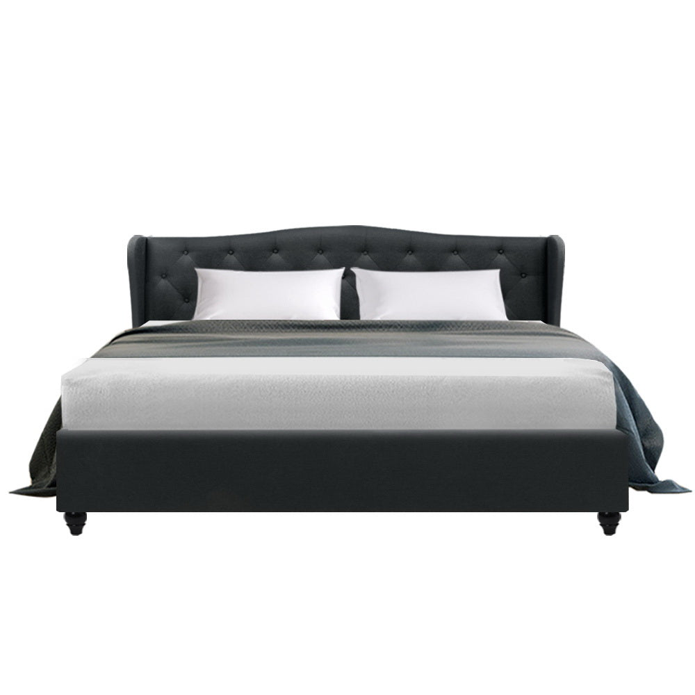 Artiss Bed Frame King Size Charcoal PIER - SILBERSHELL