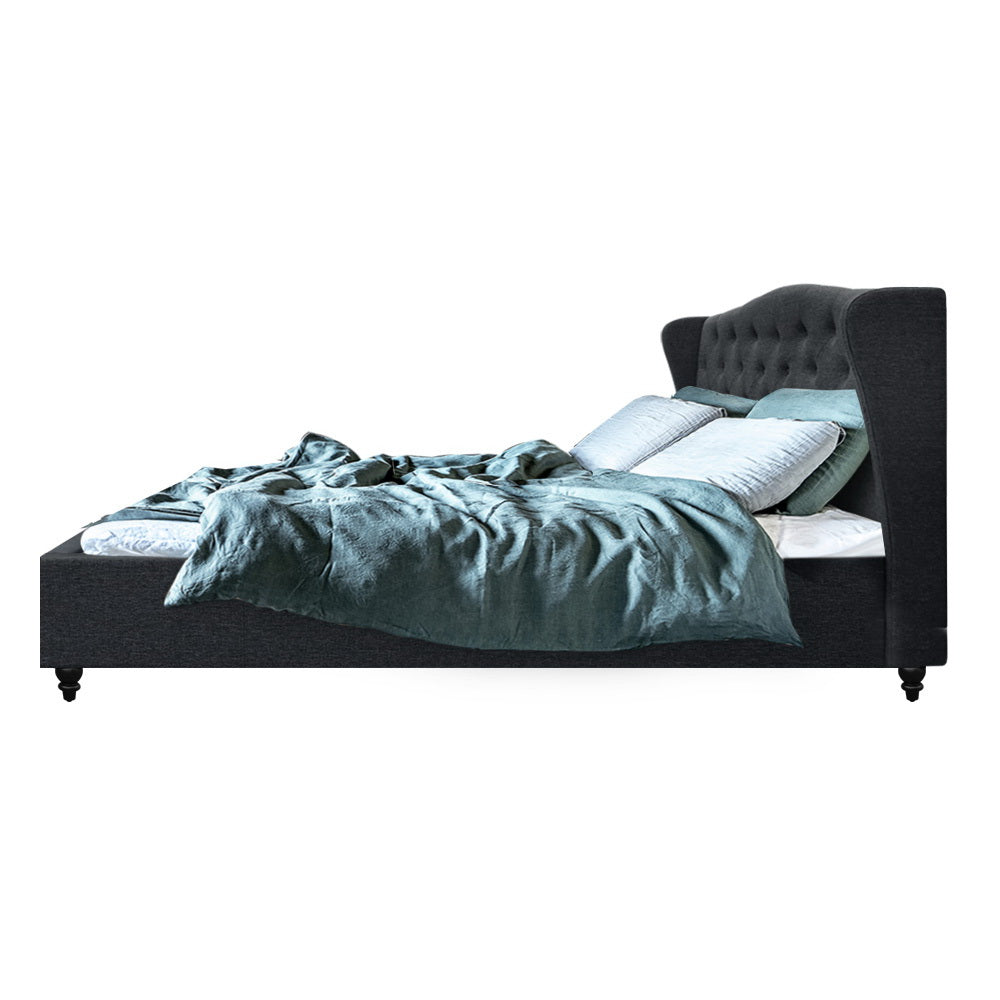 Artiss Bed Frame King Size Charcoal PIER - SILBERSHELL