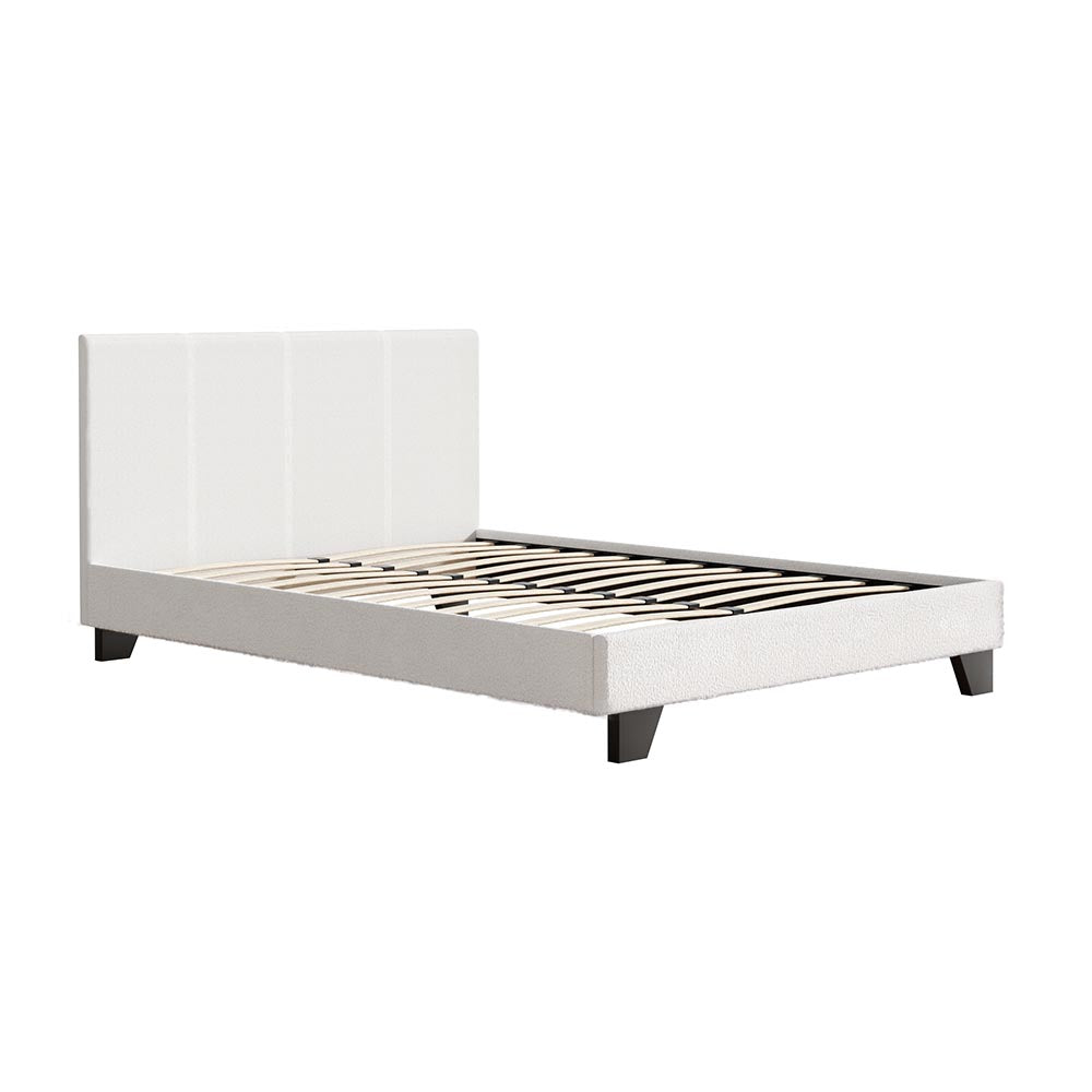 Artiss Bed Frame Double Size Boucle NEO - SILBERSHELL