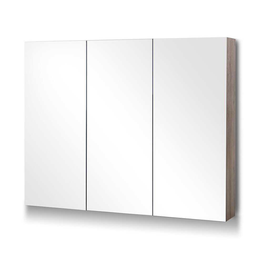 Cefito Bathroom Mirror Cabinet 900x720mm Oak - SILBERSHELL