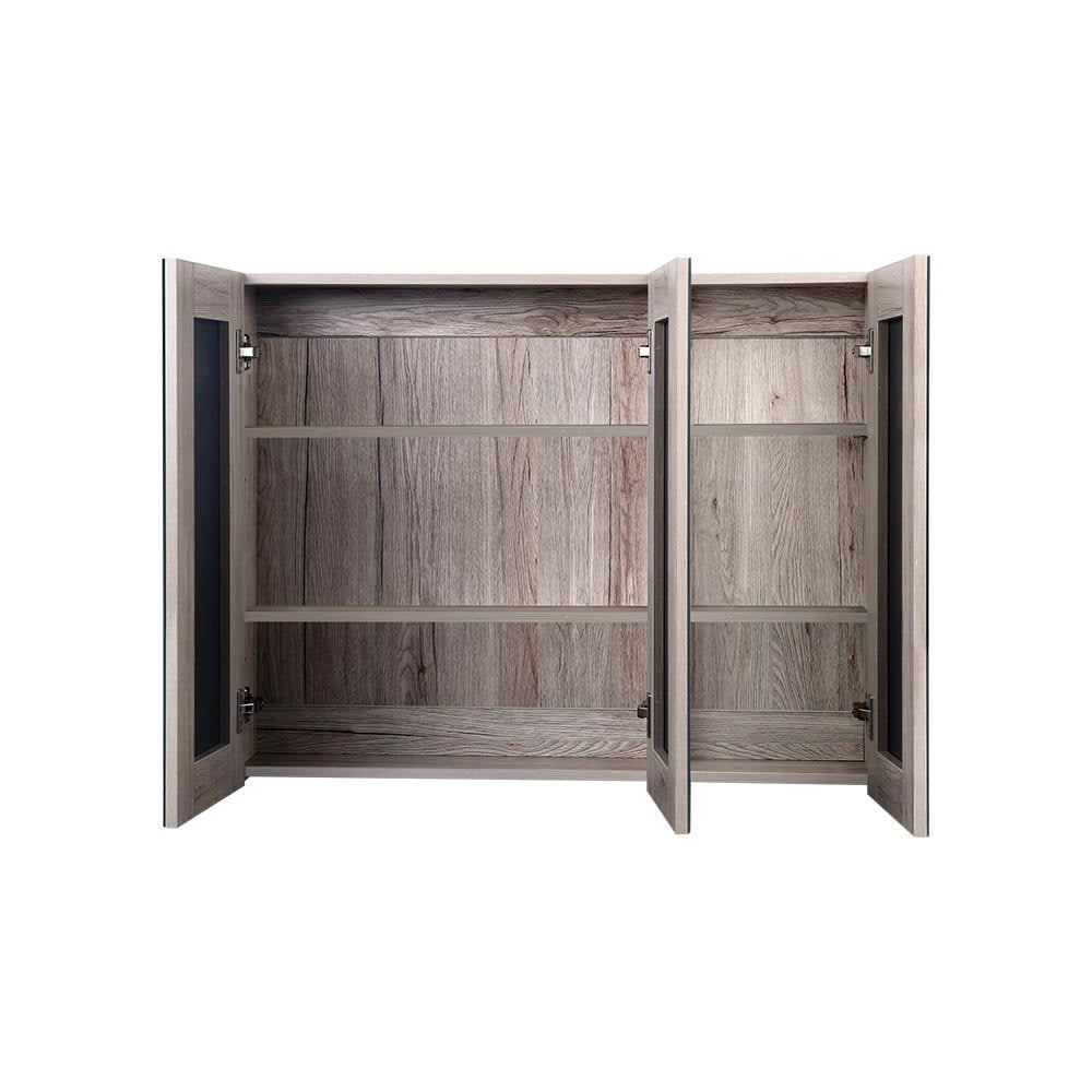 Cefito Bathroom Mirror Cabinet 900x720mm Oak - SILBERSHELL