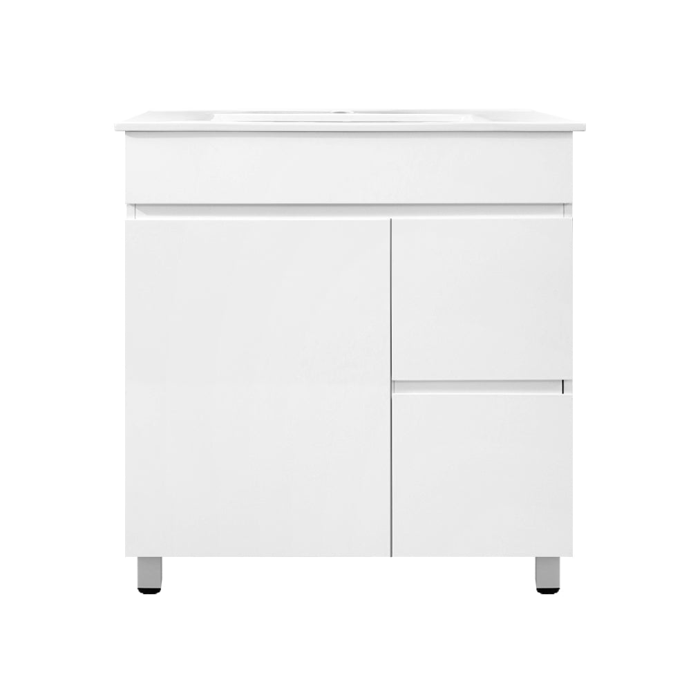 Cefito 750mm Bathroom Vanity Cabinet Unit Wash Basin Sink Storage Freestanding White - SILBERSHELL