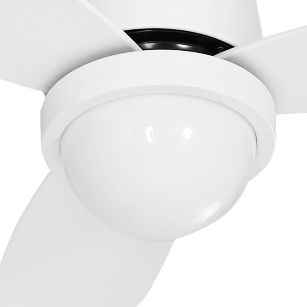 Devanti Ceiling Fan DC Motor LED Light Remote Control Ceiling Fans 52'' White - SILBERSHELL