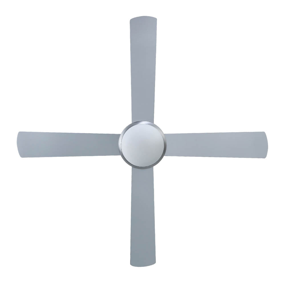 Devanti 52'' Ceiling Fan w/Light w/Remote Timer - Silver - SILBERSHELL