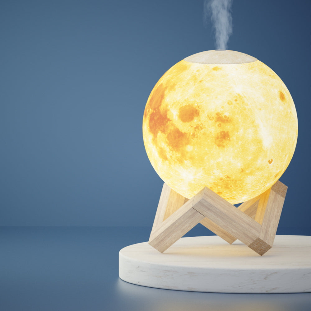 Devanti Aroma Diffuser LED Moon Lamp 880ml - SILBERSHELL