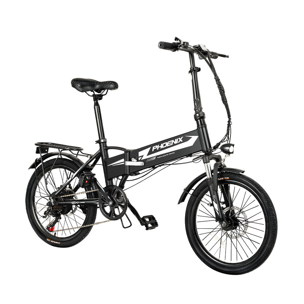 Phoenix Folding 20" Electric Bike Urban Bicycle eBike Removable Battery - SILBERSHELL