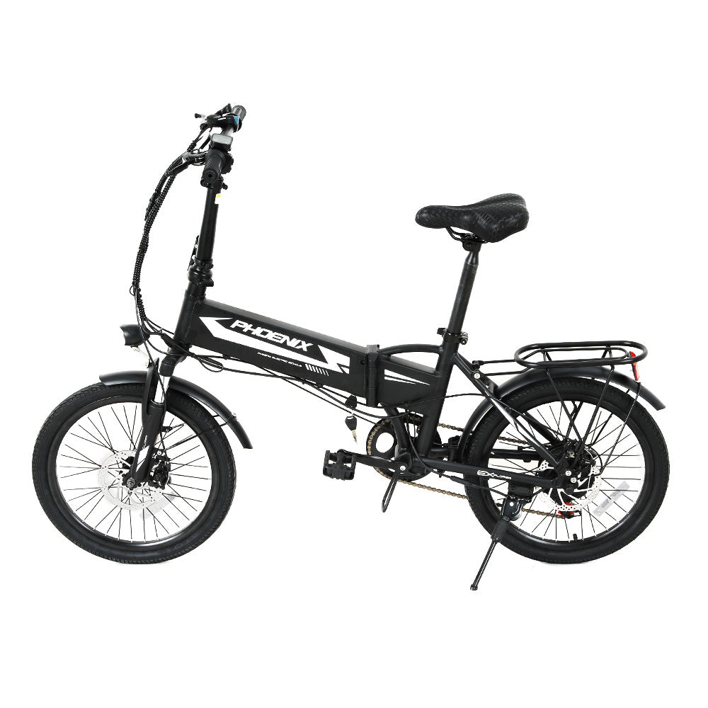 Phoenix Folding 20" Electric Bike Urban Bicycle eBike Removable Battery - SILBERSHELL