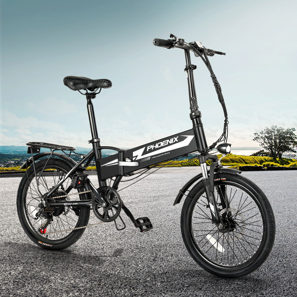 Phoenix Folding 20" Electric Bike Urban Bicycle eBike Removable Battery - SILBERSHELL