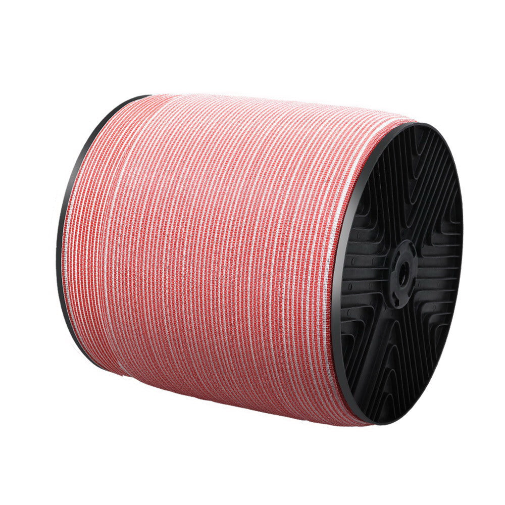 Giantz 1200M Electric Fence Wire Tape Poly Stainless Steel Temporary Fencing Kit - SILBERSHELL