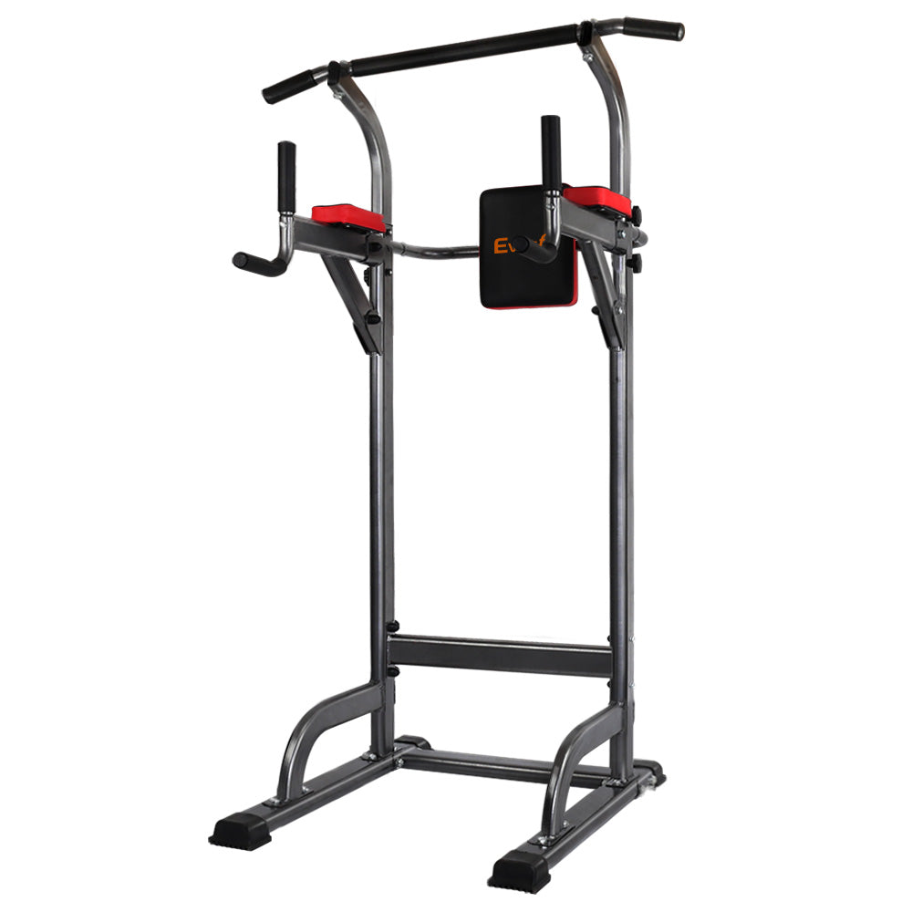 Everfit Power Tower 4-IN-1 Multi-Function Station Fitness Gym Equipment - SILBERSHELL