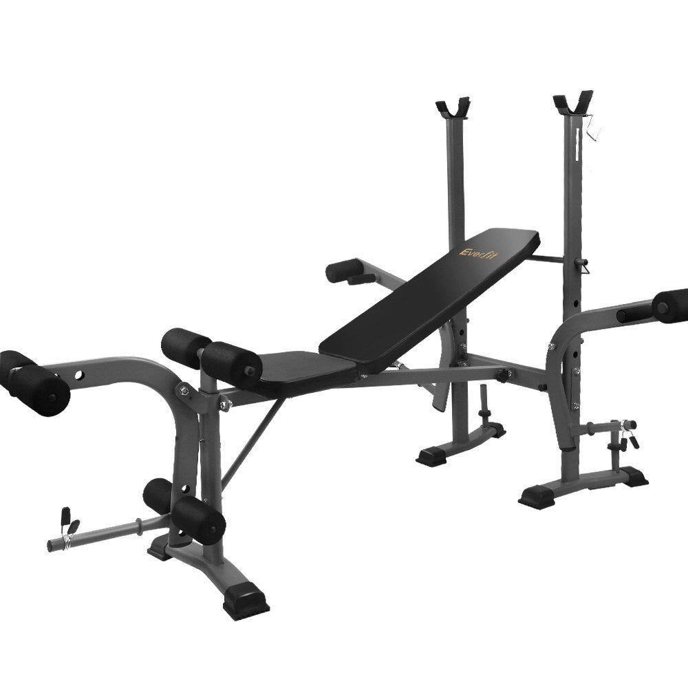 Everfit Weight Bench Adjustable Bench Press 8-In-1 Gym Equipment - SILBERSHELL