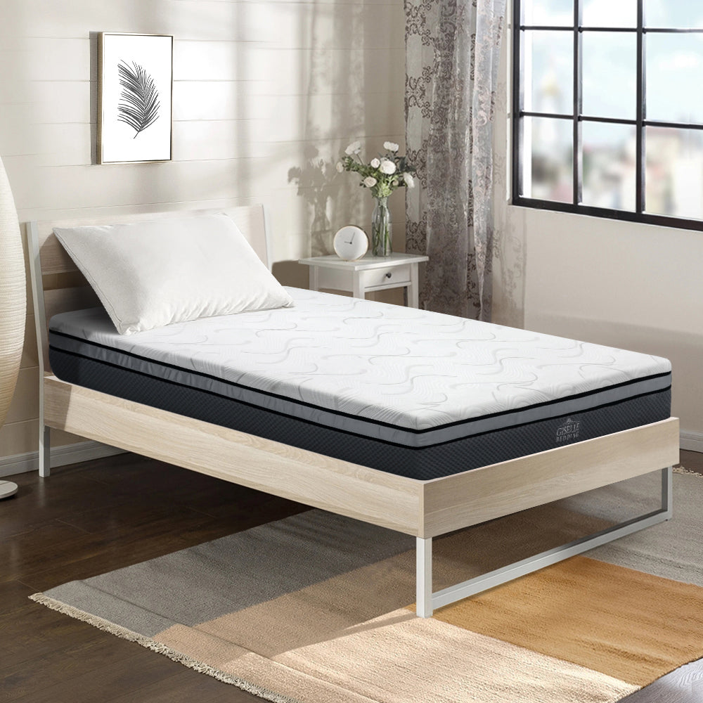 Giselle Bedding Cool Gel Memory Foam Mattress King Single Size - SILBERSHELL