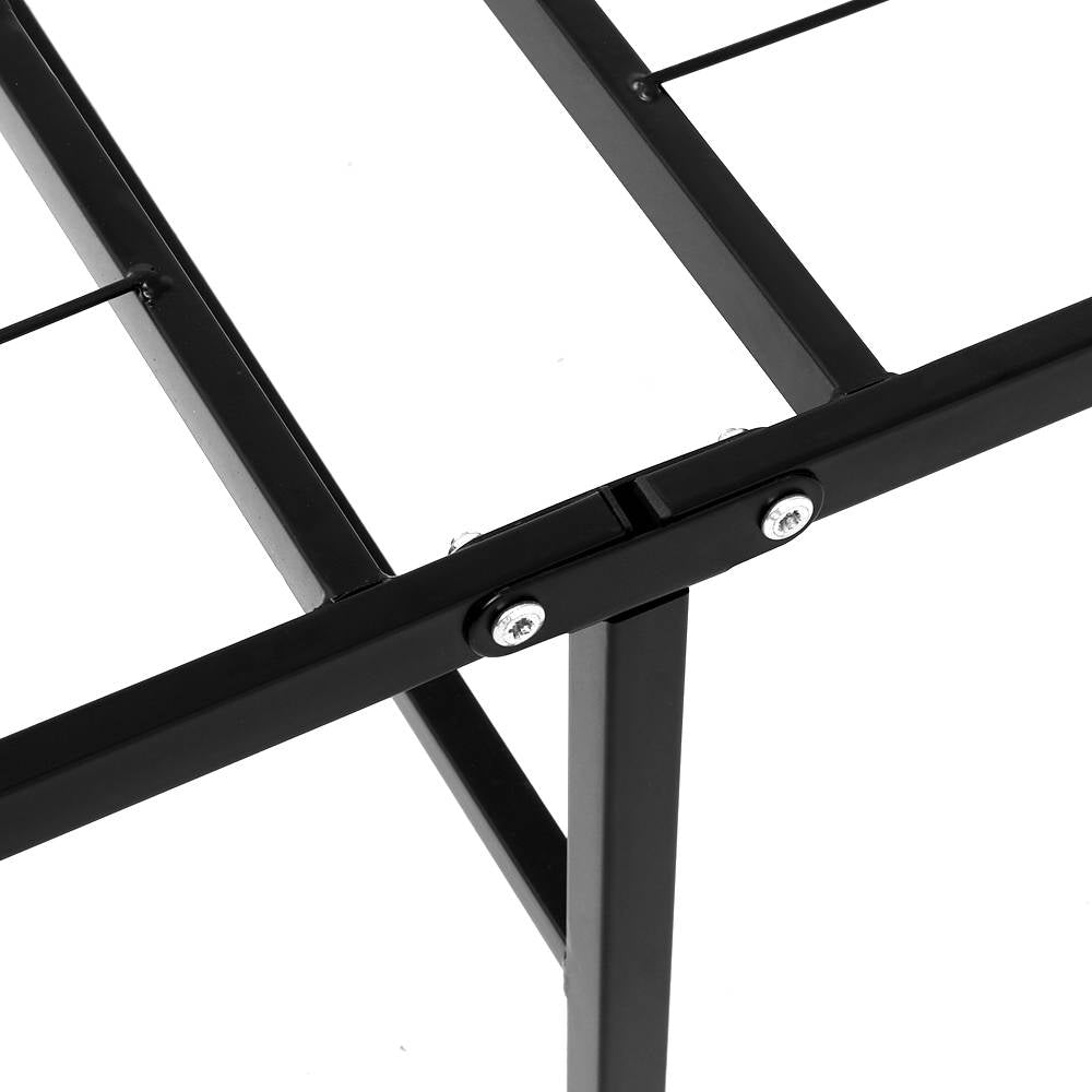 Artiss Folding Bed Frame Metal Base - Double - SILBERSHELL