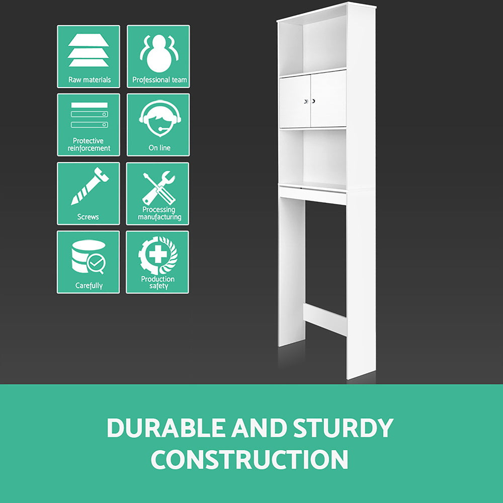 Artiss Bathroom Cabinet Over the Toilet Storage Shelf - SILBERSHELL