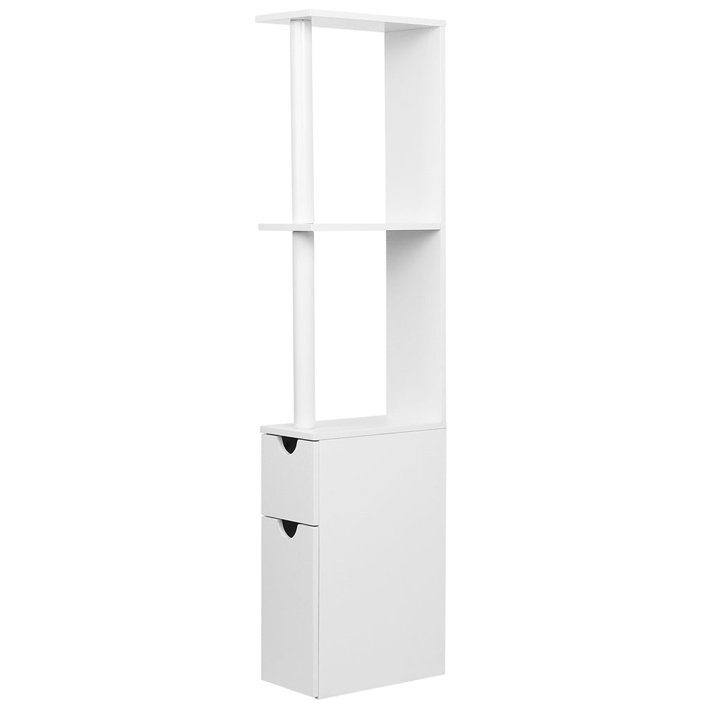 Artiss Bathroom Cabinet Storage 118cm Shelf White - SILBERSHELL