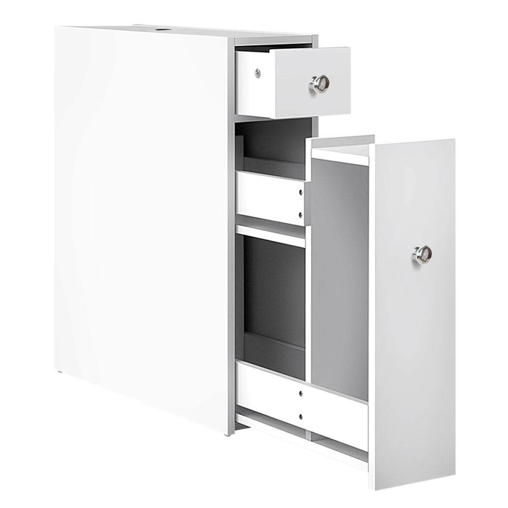Artiss Bathroom Storage Cabinet Tissue Holder - SILBERSHELL