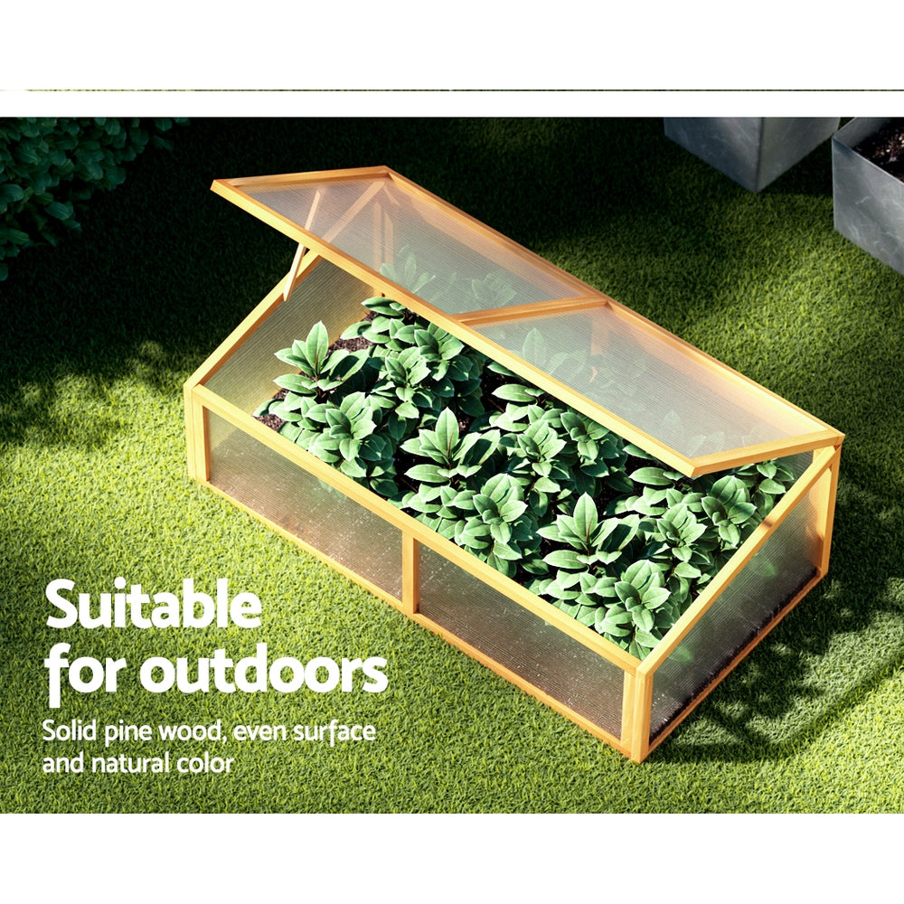 Greenfingers Garden Bed Raised Wooden Planter Box Vegetables 110x58x41.5cm - SILBERSHELL