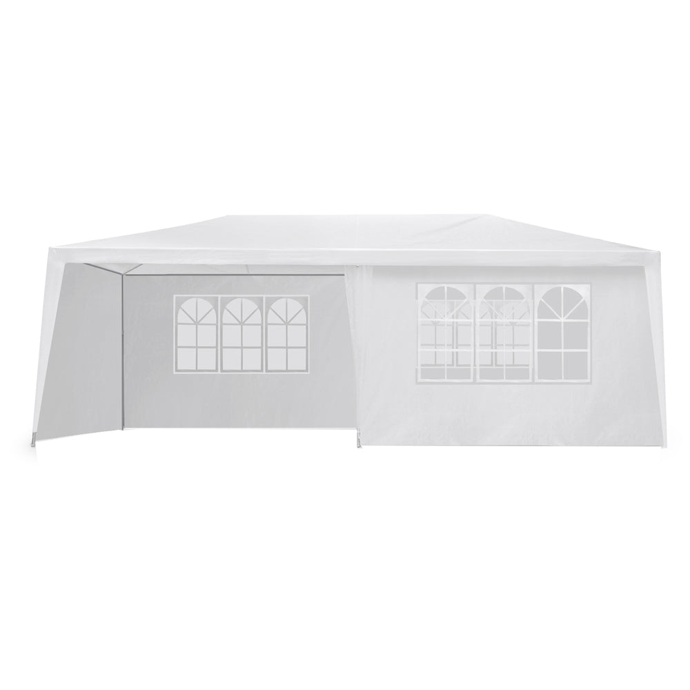 Instahut Gazebo Outdoor Marquee Wedding Gazebos Party Tent Camping White 3x6m - SILBERSHELL