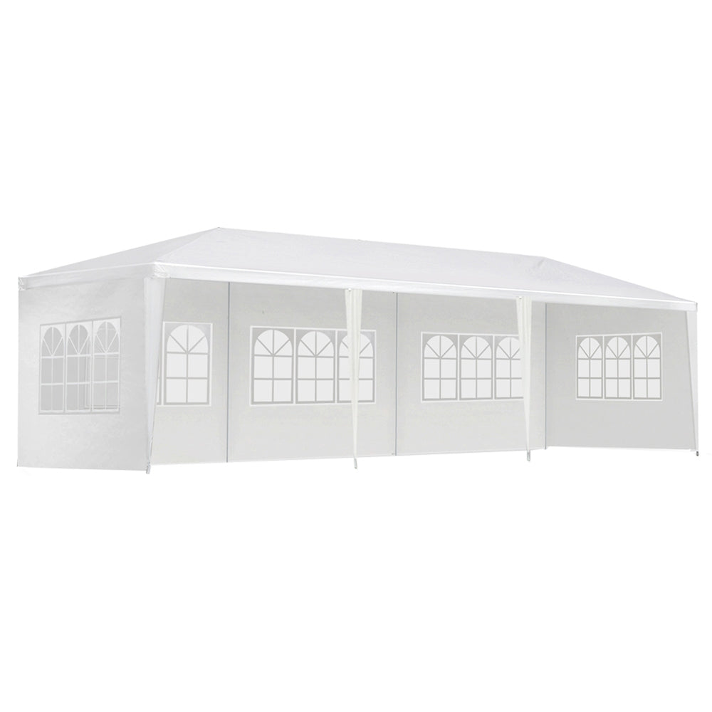 Instahut Gazebo 3x9 Outdoor Marquee Party Wedding Outdoor Tent Canopy Camping - SILBERSHELL