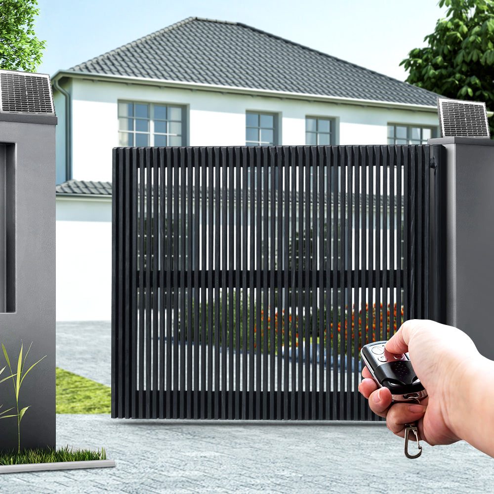 LockMaster 600KG Swing Gate Opener Automatic Electric Solar Power Remote Control - SILBERSHELL