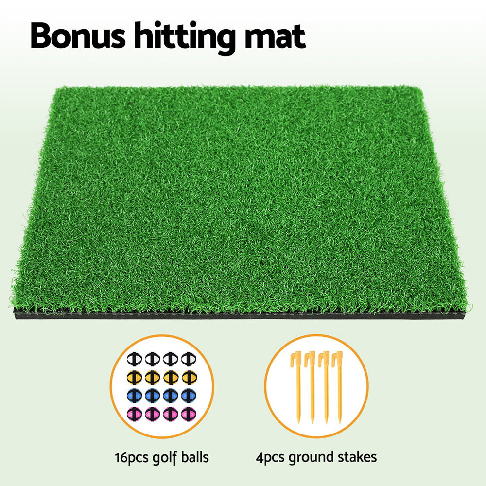 Everfit Golf Chipping Game Mat Indoor Outdoor PracticeÂ Training Aid Set - SILBERSHELL