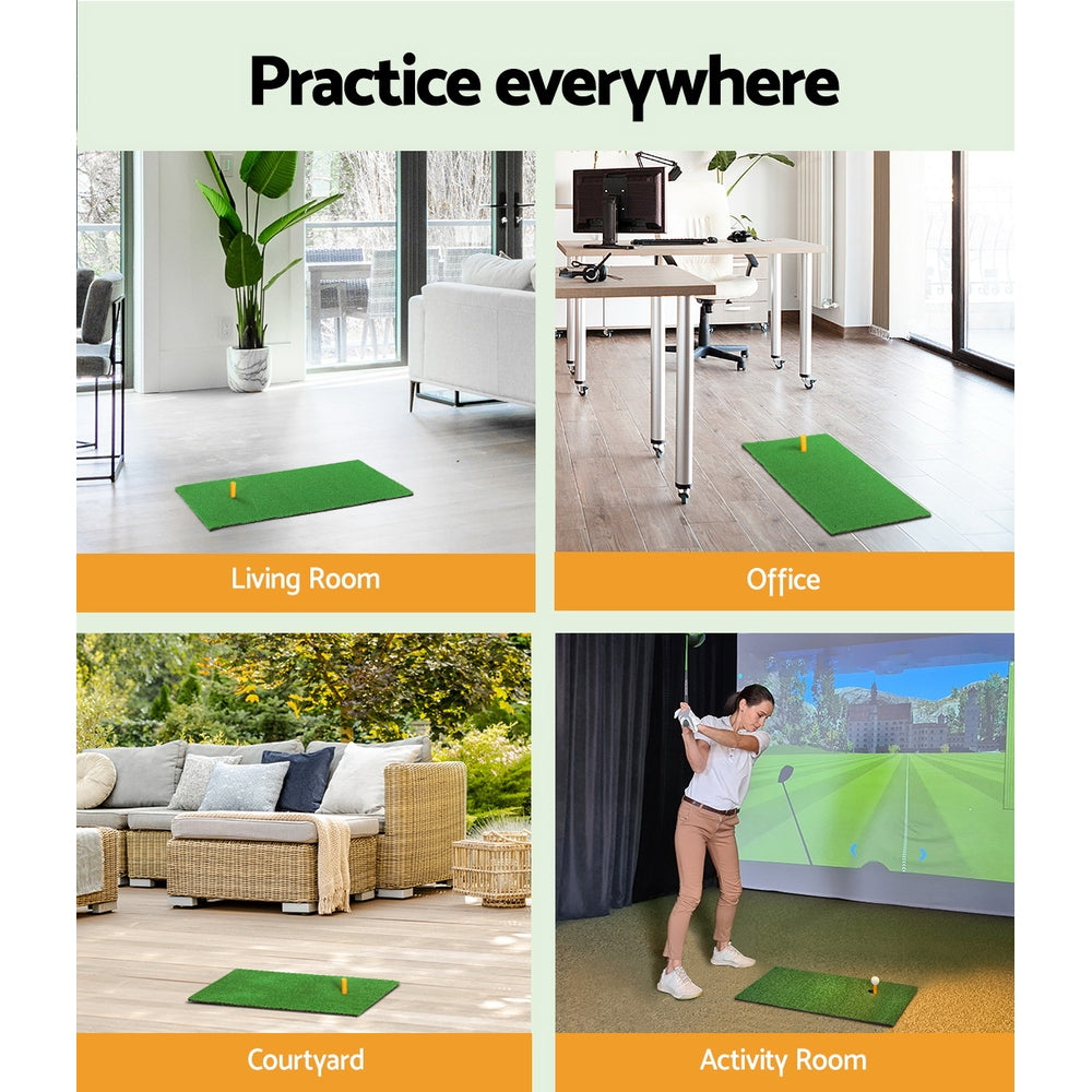 Everfit Golf Hitting Mat Portable Driving&Acirc;&nbsp;Range Practice&Acirc;&nbsp;Training Aid 60x30cm - SILBERSHELL