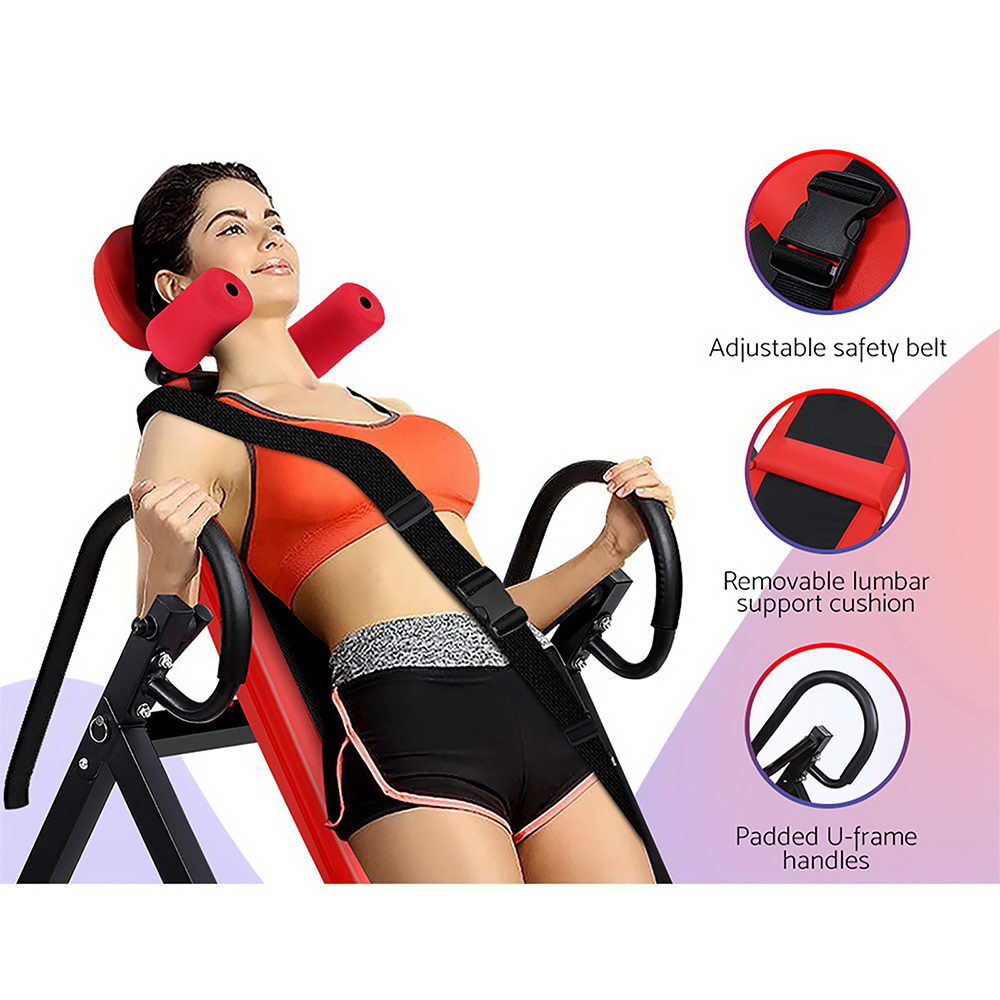 Everfit Inversion Table Gravity Stretcher Inverter Foldable Home Fitness Gym - SILBERSHELL
