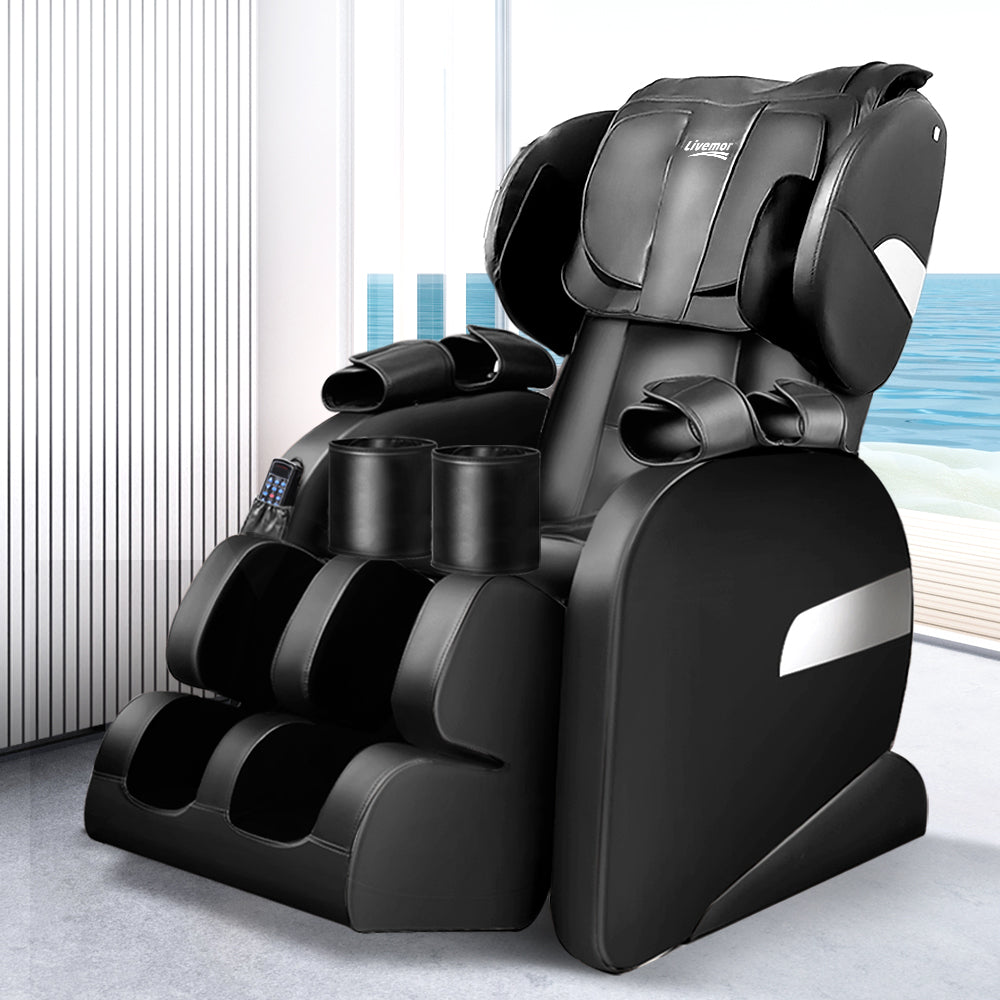 Livemor Electric Massage Chair - Black - SILBERSHELL