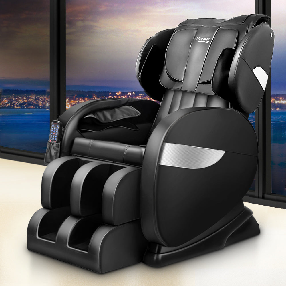 Livemor Electric Massage Chair - Black - SILBERSHELL