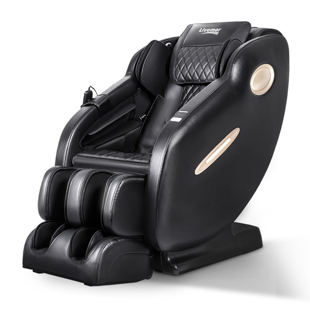 Livemor Electric Massage Chair SL Track Full Body Air Bags Shiatsu Massaging Massager - SILBERSHELL