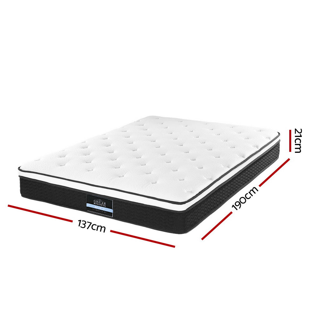 Giselle Bedding 21cm Mattress Euro Top Double - SILBERSHELL