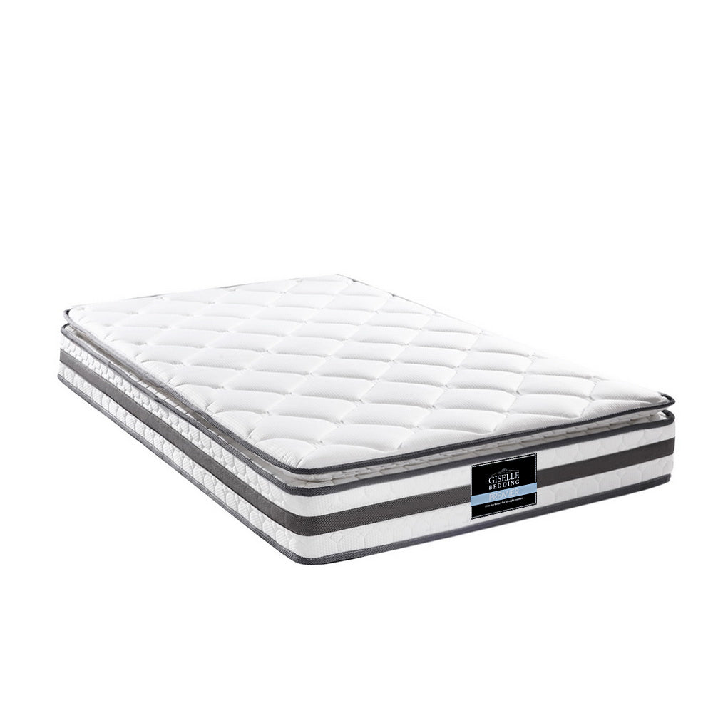 Giselle Bedding 21cm Mattress Pillow Top King Single - SILBERSHELL