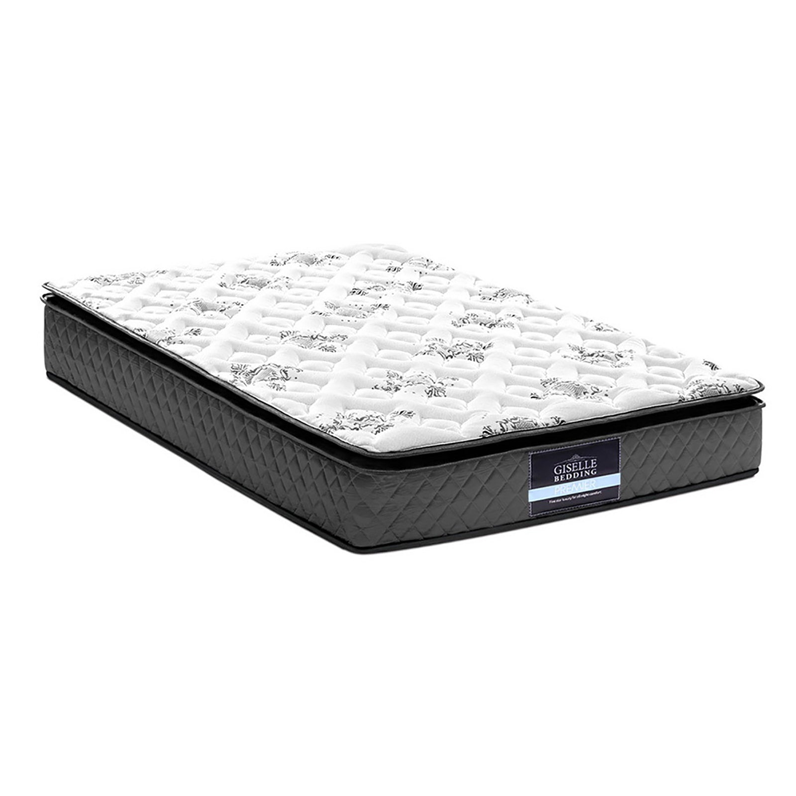 Giselle Bedding 24cm Mattress Pillow Top King Single - SILBERSHELL