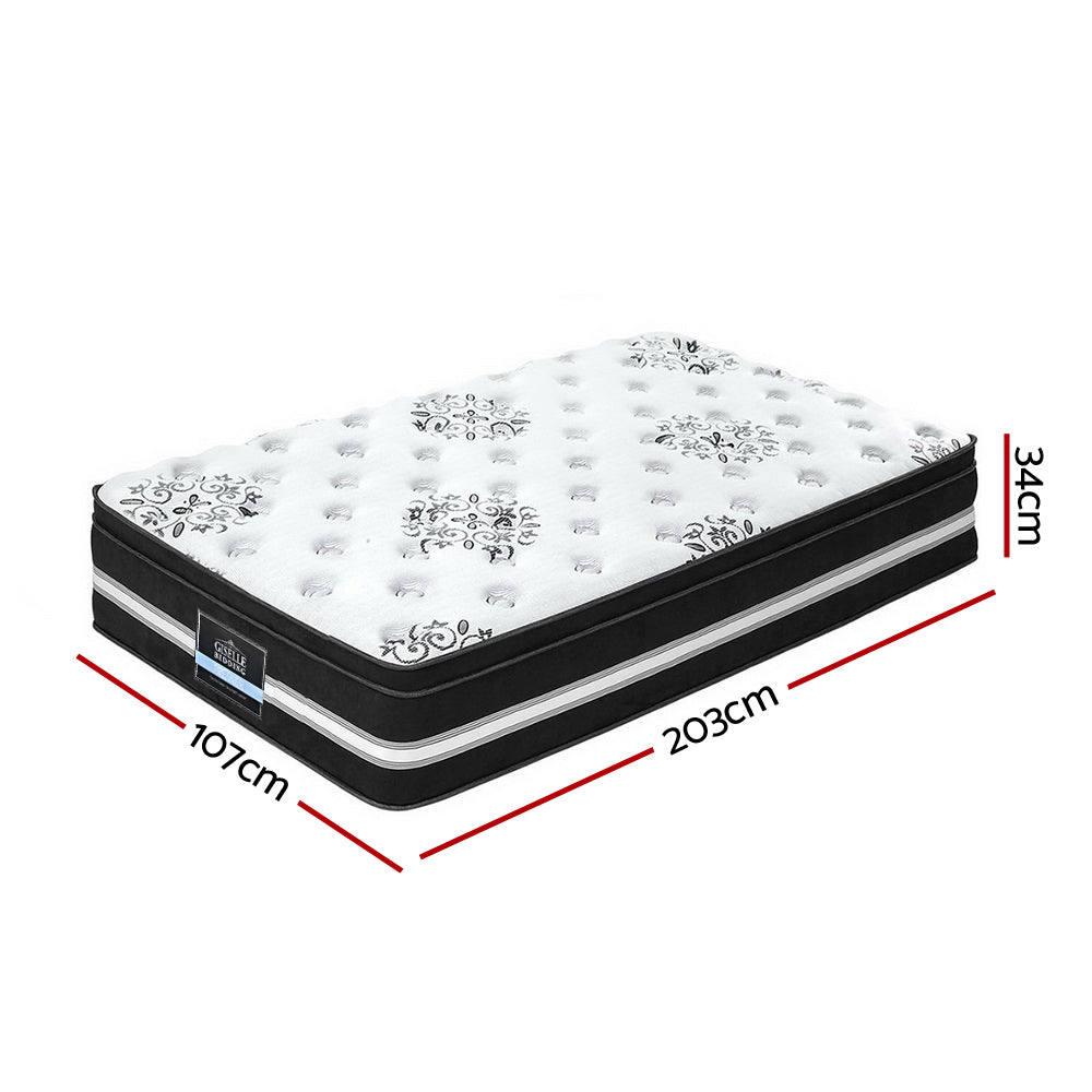 Giselle Bedding 34cm Mattress Cool Gel Memory Foam King Single - SILBERSHELL