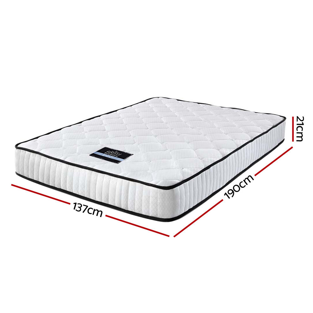 Giselle Bedding 21cm Mattress Tight Top Double - SILBERSHELL