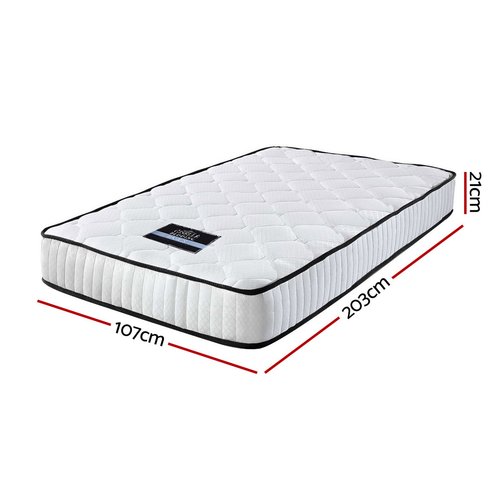 Giselle Bedding 21cm Mattress Tight Top King Single - SILBERSHELL